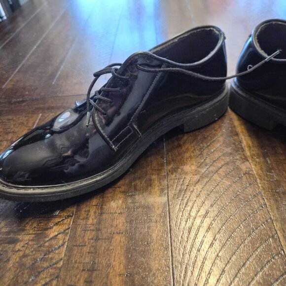 Bates Shoes Mens 9.5 E Black Oxford High Gloss Military Dress Uniform 00942 main image 9